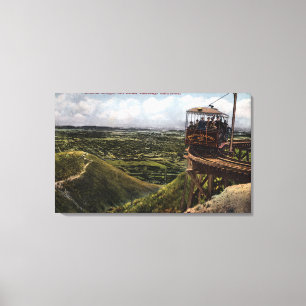 Lienzo Opinión ferroviaria pacífica del puente circular