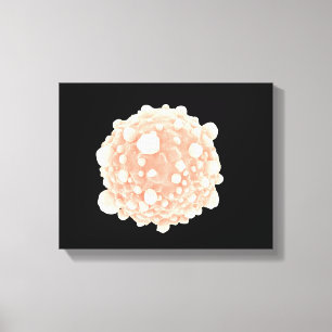 Lienzo Opinión microscópica la célula cancerosa