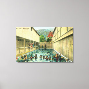 Lienzo Opinión nadadores en los baños