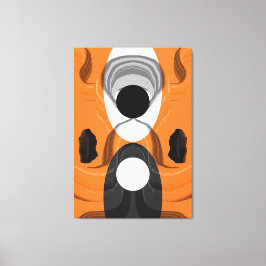 Lienzo Opuestos abstractos contemporáneos en armonía