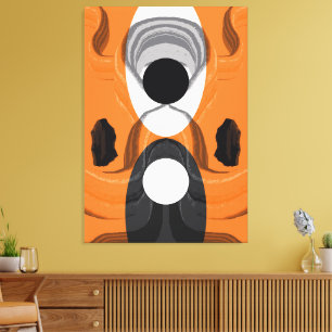 Lienzo Opuestos abstractos contemporáneos en armonía