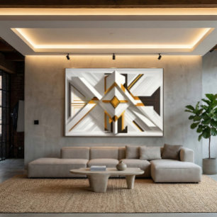 Lienzo Opulencia Geométrica