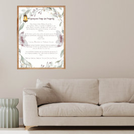 Lienzo Oración de Ho'oponopono por la prosperidad