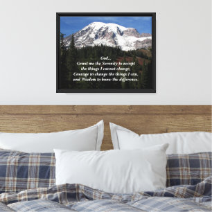 Lienzo Oración de Serenidad Mount Rainier Fotografía