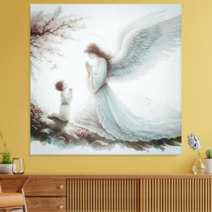 Lienzo Oración del Ángel de la Guarda
