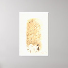 Lienzo "Oración" Kotel Old City Jerusalem Israel Art Pain