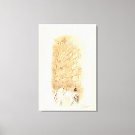 Lienzo "Oración" Kotel Old City Jerusalem Israel Art Pain