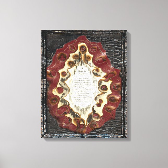 Lienzo Oración Por La Sanación (Anverso)