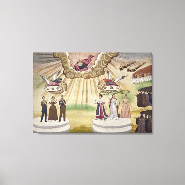 Lienzo Oraciones a los dioses por la liberación de Grecia (Anverso)