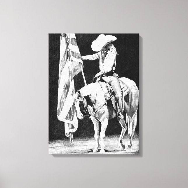 Lienzo Oraciones de estampida (ballpoint) (Anverso)