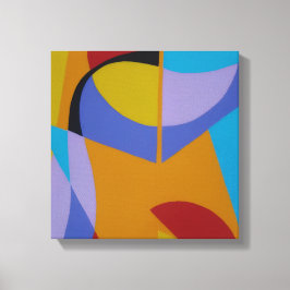 Lienzo Orange Contemporary Decor Canvas Print