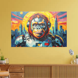 LIENZO ORANGUTÁN ESPACIAL -6