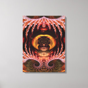 Lienzo Orb Spirit Tree Fractal Art Fantasy Wrapvas