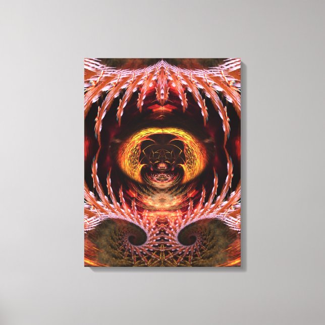 Lienzo Orb Spirit Tree Fractal Art Fantasy Wrapvas (Anverso)