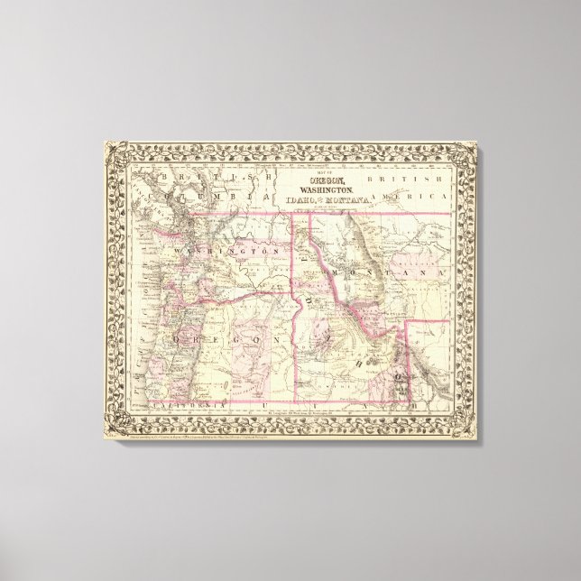 Lienzo Ore, Wash, Ida, Mont (Anverso)