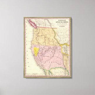 Lienzo Oregón, California Alta y Nuevo México