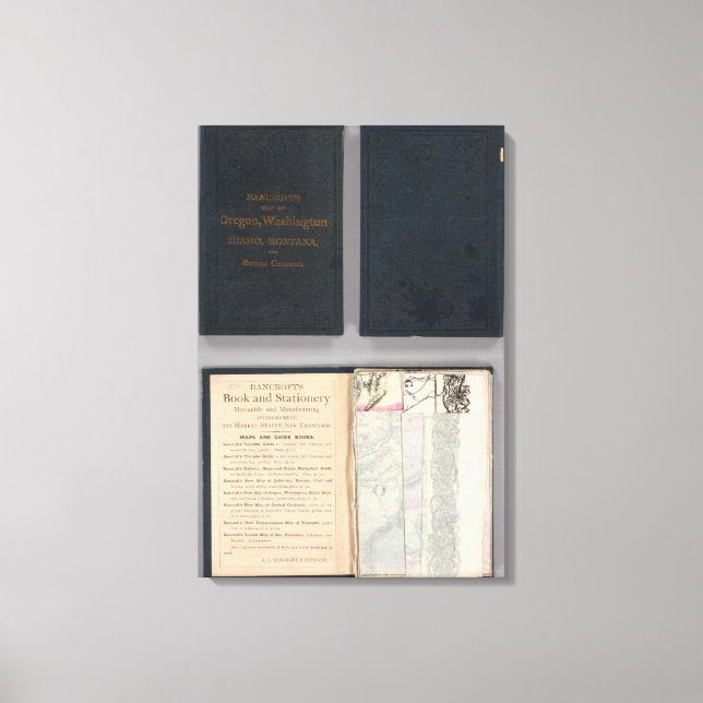 Lienzo Oregón, Washington, Idaho, Montana (Anverso)