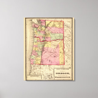 Lienzo Oregón y el Territorio de Washington
