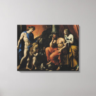 Lienzo Orfeo antes de Plutón y de Persephone