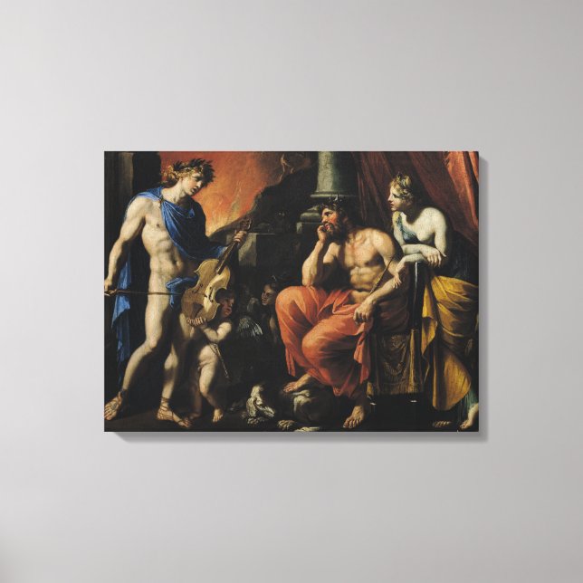 Lienzo Orfeo antes de Plutón y Persephone (Anverso)