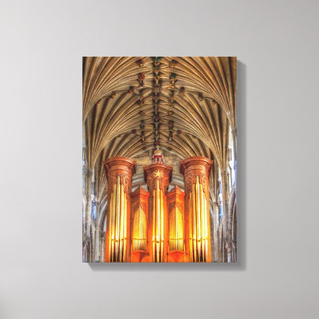 Lienzo órgano de la Catedral de Norwich (Anverso)