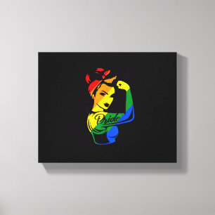 Lienzo Orgullo arcoiris LGBT-camiseta