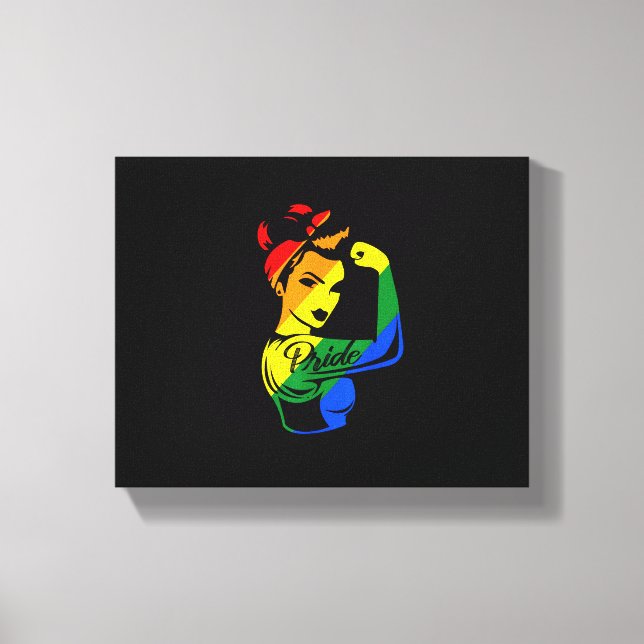 Lienzo Orgullo arcoiris LGBT-camiseta (Anverso)