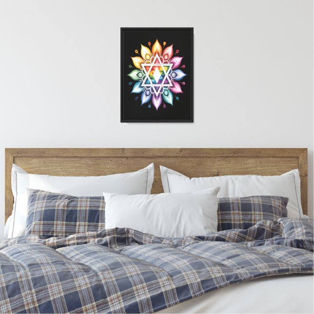 Lienzo Orgullo Gay Arcoíris LGBT (Insitu(Dormitorio))