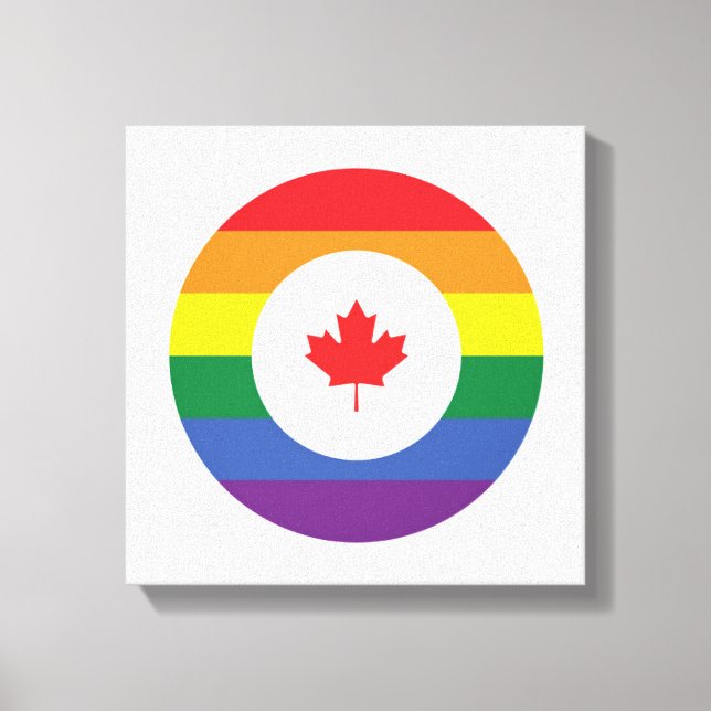 Lienzo Orgullo gay de Canadá (Anverso)