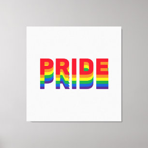 Lienzo Orgullo lgbt lgbtq queer colores retro arcoiris ga