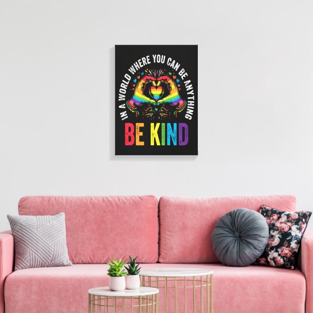 Lienzo Orgullo LGBT Mes de la Amabilidad (Insitu (Sala de estar))