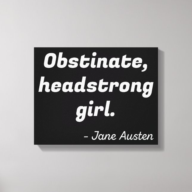 Lienzo Orgullo y prejuicio (Anverso)