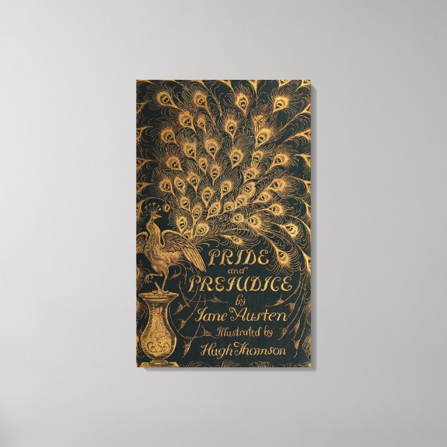 Lienzo Orgullo y prejuicio Jane Austen (1894) (Anverso)