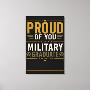 Lienzo Orgullosa Clase De Graduados Militares 2026