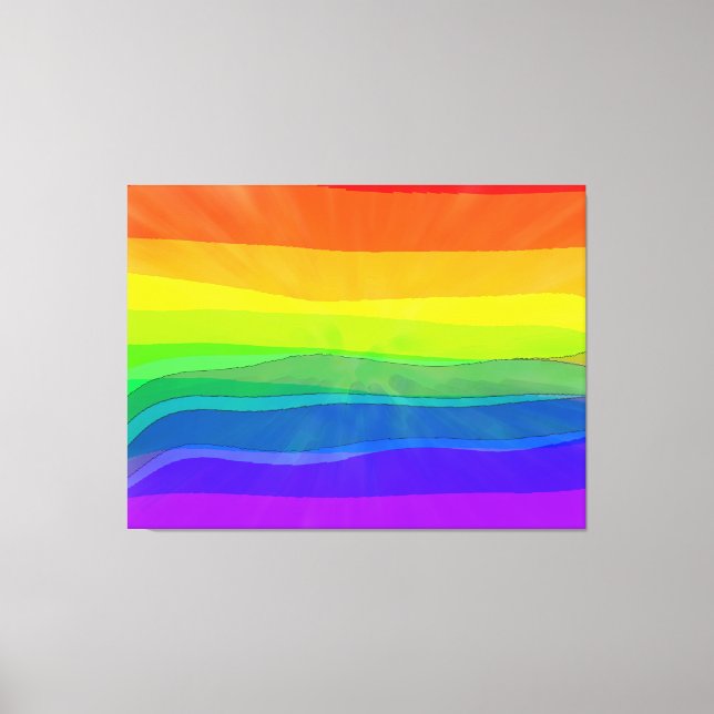 Lienzo Orgulloso de ser yo - Orgullo LGBTQIA (Anverso)