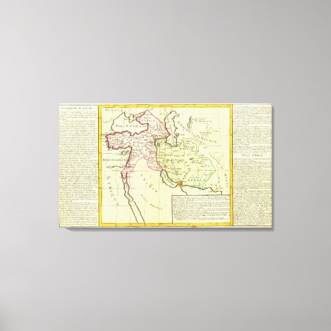 Lienzo Oriente Medio, Turquía, Irán (Anverso)