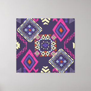 Lienzo Origen geométrico primitivo, étnico tribal.
