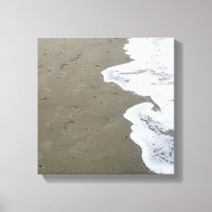 Lienzo orilla de nieve