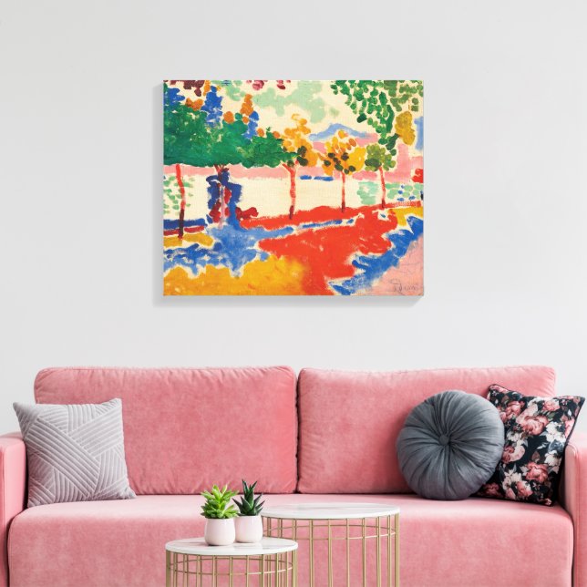 Lienzo Orillas del Río | Andre Derain | (Insitu (Sala de estar))