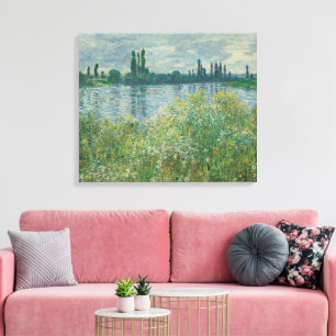 Lienzo Orillas del Sena de Claude Monet