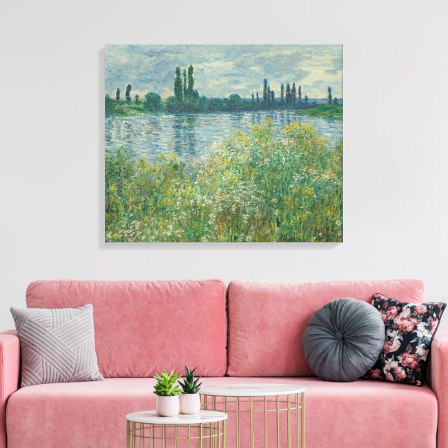 Lienzo Orillas del Sena de Claude Monet (Insitu (Sala de estar))