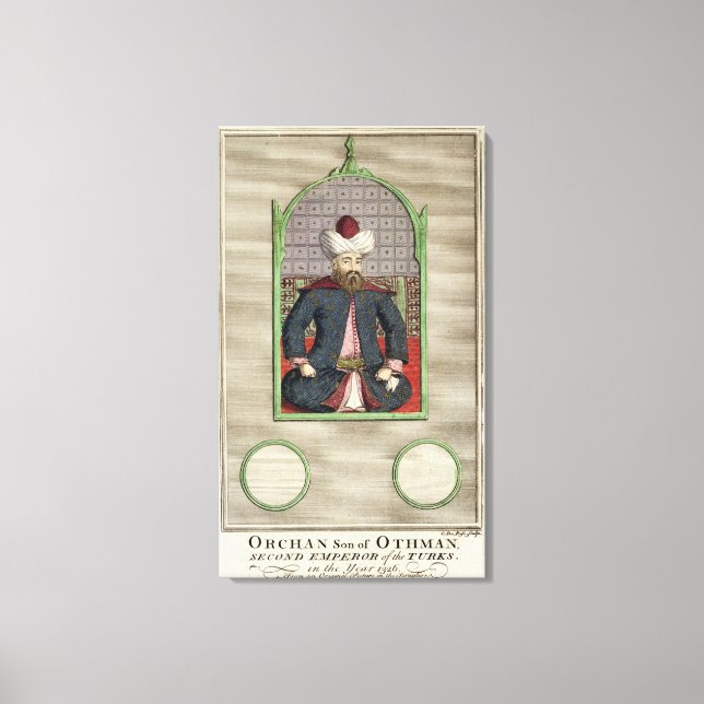 Lienzo Orkhan (c.1288-c.1362) hijo de Osman, Segundo Empe (Anverso)