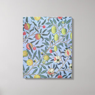 Lienzo Ornamento azul granado William Morris Fruit