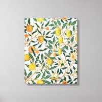 Ornamento blanco de William Morris Fruit Pomegrana