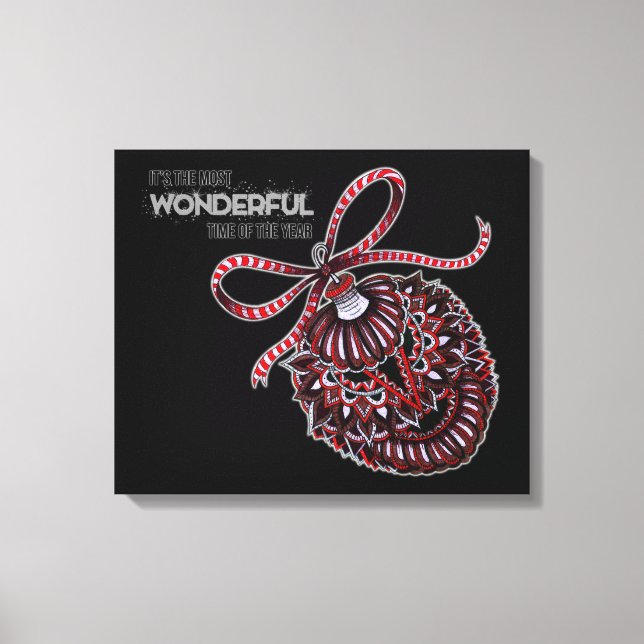 Lienzo Ornamento con texto (Anverso)