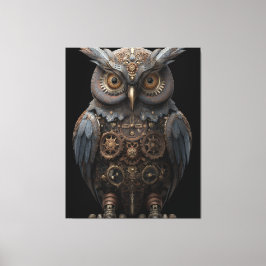 Lienzo Ornate Clockwork Owl