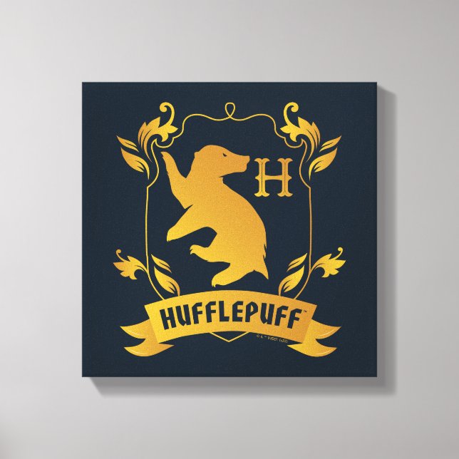 Lienzo Ornate HUFFLEPUFF™ House Escudo (Anverso)