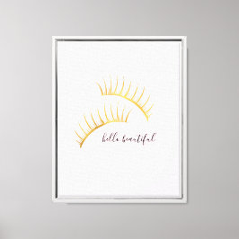 Lienzo Oro Glam Pink Eyelashes