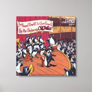 Lienzo Orquesta de Orcas Divertida