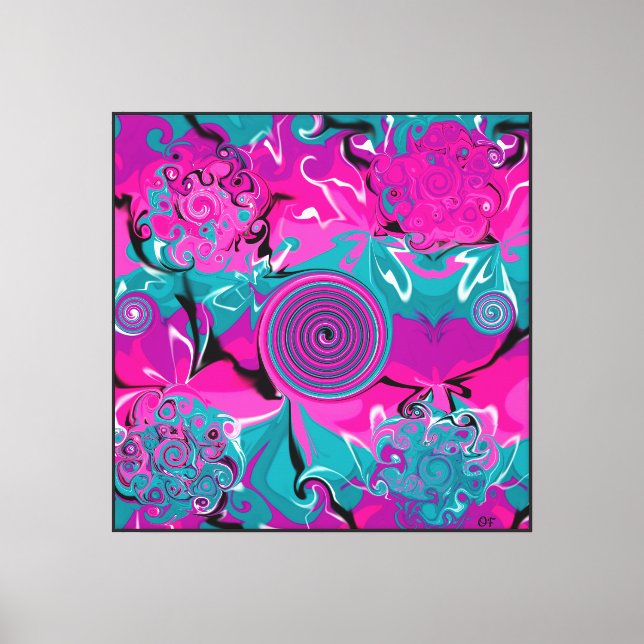 Lienzo Orquídea 665 Trance Abstracto (Anverso)